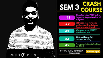 Semester 3 Crash Course | Mumbai University | CS,IT,AIML,AIDS,CYB etc. #mu #sem3 #m3 #pcpf #cg #dlca