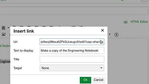 Adding Google links to Canvas assignment description as both view only and force a copy
