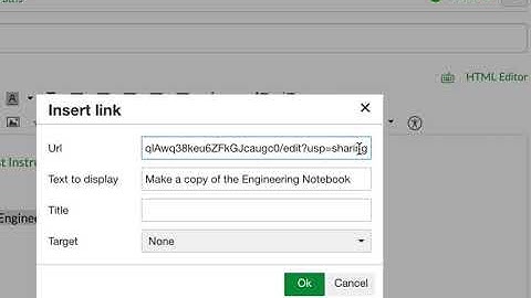 Adding Google links to Canvas assignment description as both view only and force a copy