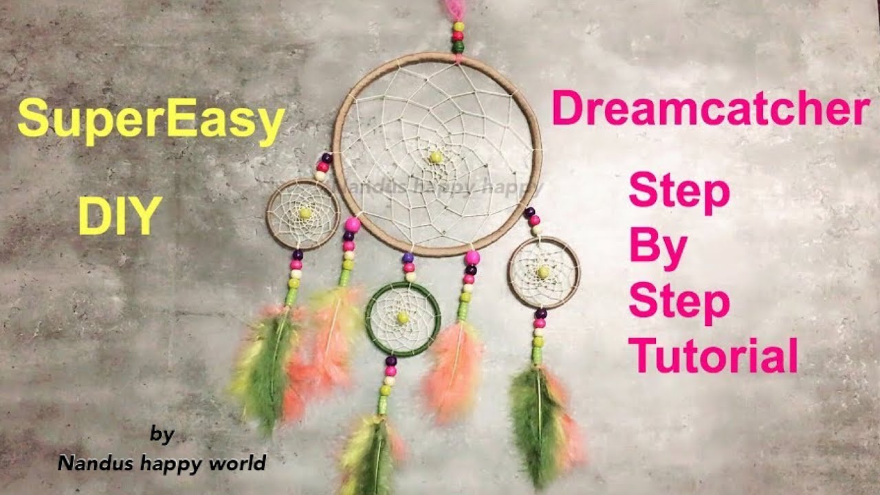 Dream catcher diy | how to make a dreamcatcher | dreamcatcher tutorial ...