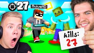 ZAUBERER sagt KILLS vorraus in Minecraft! (unmöglicher Trick)