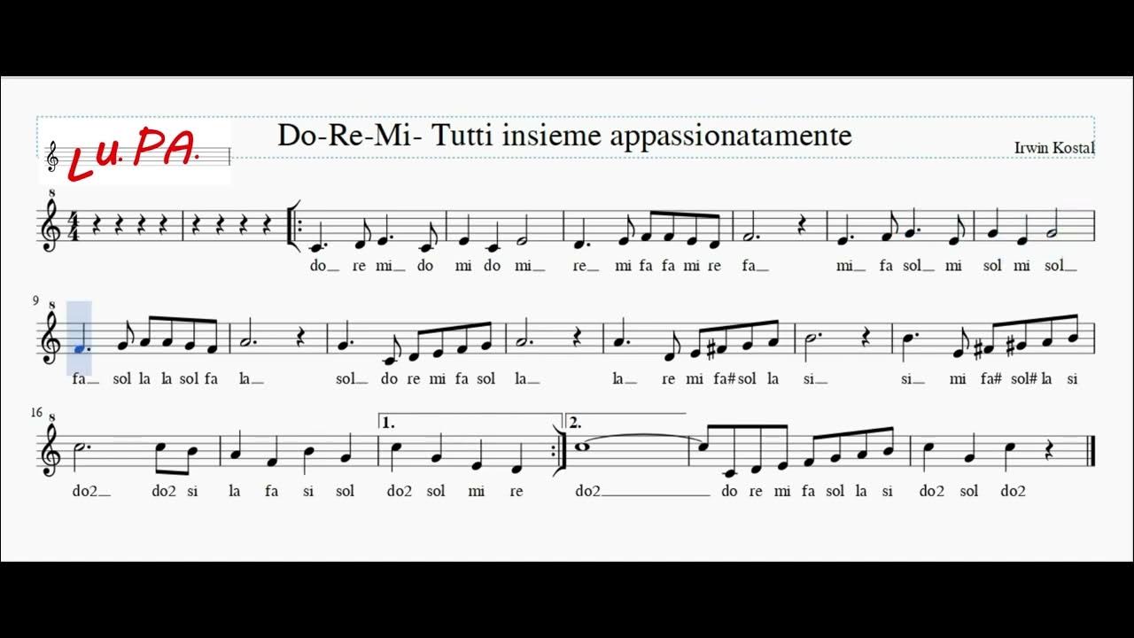Do Se Do Qualcosa A Te Testo Do Re Mi - Tutti insieme appassionatamente -The Sound of Music - Flauto