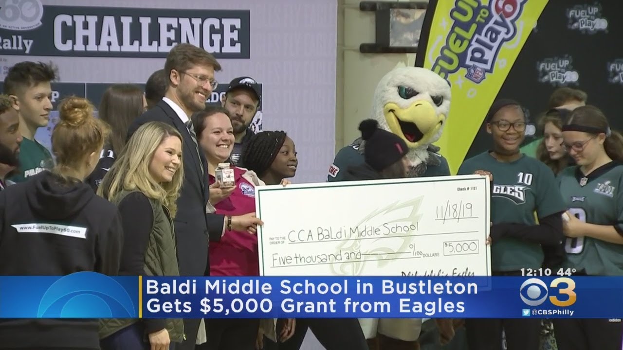 Baldi Middle School In Bustleton Receives 5 000 Grant From Eagles Youtube Baldi Middle School In Bustleton Receives 5 000 Grant From Eagles Youtube