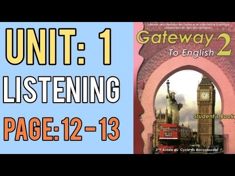 Video GATEWAY TO ENGLISH 2 - UNIT 1 - listening - page: 12 -... - YouTube