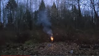 Strobe Rocket 4 Inch At Dusk