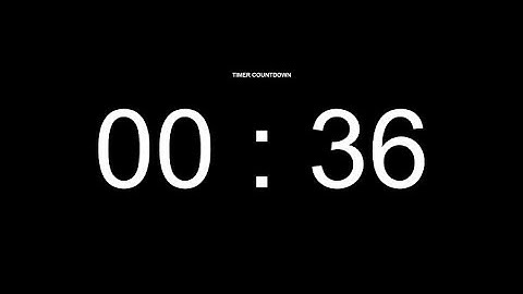 36 Seconds Countdown Timer