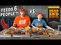 Dead End BBQ's 112oz "Family Feast" Barbecue Challenge Feeds 4-6 Hungry People!!