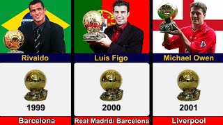 Best footballers who won balon d'or (1990 - 2023)|Messi vs Ronaldo balon d'or|Messi 2023 balon d'or
