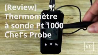 Thermomètre avec Sonde Pt1000 pour Cuisson Sous Vide