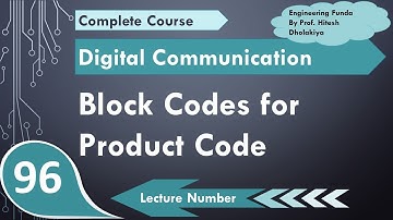 Block Codes for product Codes (Basics, Example, Decoding & Identification) Explained