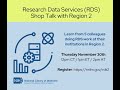 Research Data Services (RDS) "Shop Talk" with Region 2 11.28.23