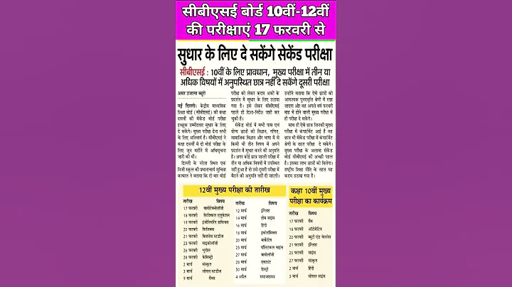 CBSE Board date sheet 2026 released | CBSE 2026 Board Exam Date Sheet Out For Class 10th And 12th