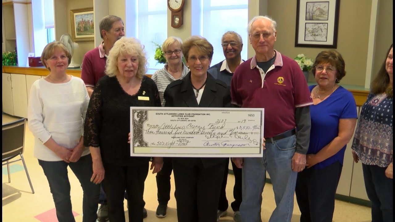Attleboro Lions Clubs Donate to Attleboro Fuel Assistance YouTube
