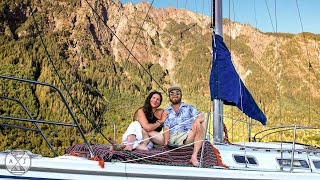 Young Couple Living SelfSufficient Life OffGrid on a 30ft Sailboat in BC Canada | A&J Sailing