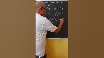 Indices Law For Zero Exponent. #shorts