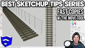 BEST SketchUp Tips Series - Fast Copies with the Move Tool