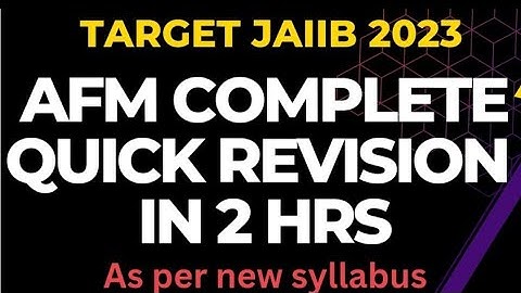 REVISE AFM COMPLETE SYLLABUS IN 2 HRS || FOR PDF WHATSAPP ON 8292857381