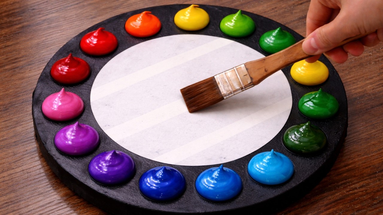 Super Easy Acrylic Landscape Painting｜Colorful Painting For Beginners (1494)