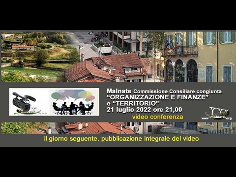 ORGANIZZAZIONE E FINANZE e TERRITORIO 21/07/2022