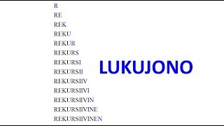 Rekursiivinen lukujono