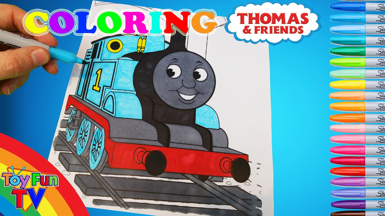 Thomas and Friends Coloring Book Thomas The Tank Engine Colour Episode ToyfunTV