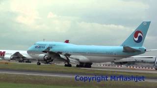 Korean Air 747-400 {HL7487} at London Heathrow Airport