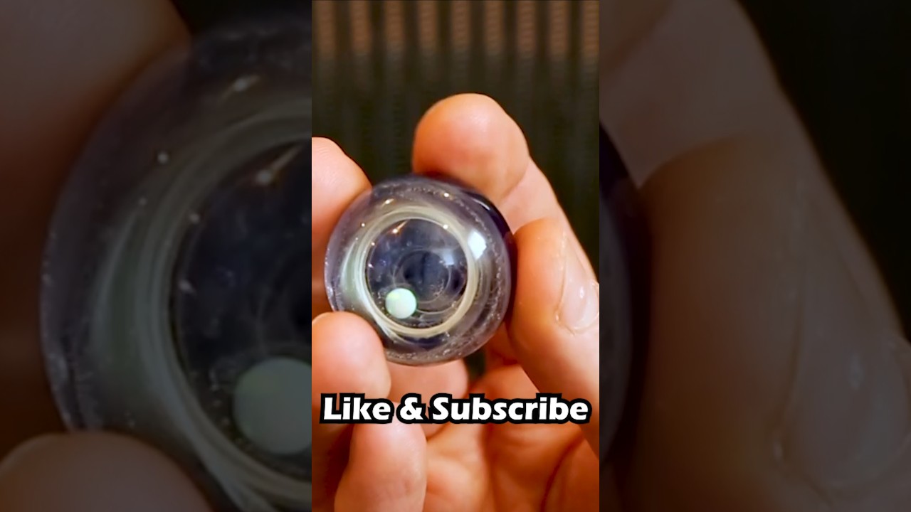 Galaxy Captured in Glass! Mesmerizing Opal Marble Creation #Glassblowing #Art