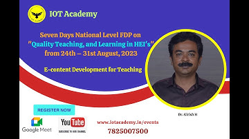 E-content Development for Teaching