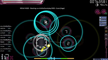 (osu!) DOES - Guren [Kage] +EZDT run