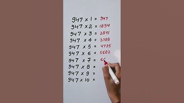 Find mistake in last digit of Table 947..🤔 #reasoning #trendingshorts #shorts