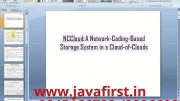 NCCloud: A Network-Coding-based Storage System in a Cloud-of-Clouds | IEEE Project 2014-15