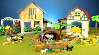 Hi kids, racetoytime here. Today, we are going to show you the Playmobil Pig Pen, Bird Feeder and Guinea Pigs Building Sets. 