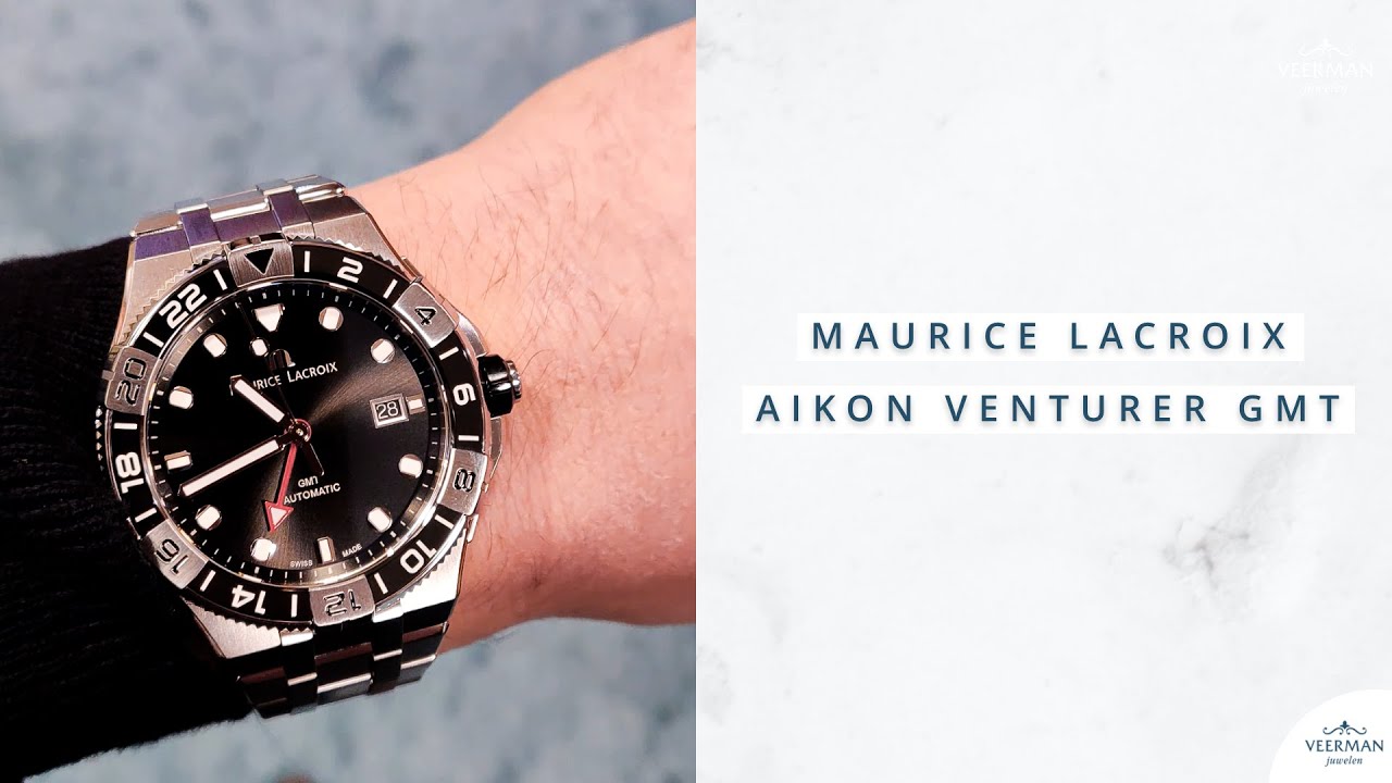 Aikon Lacroix Luxe Venturer Maurice + GMT Cadeau AI6158-SS002-330-1