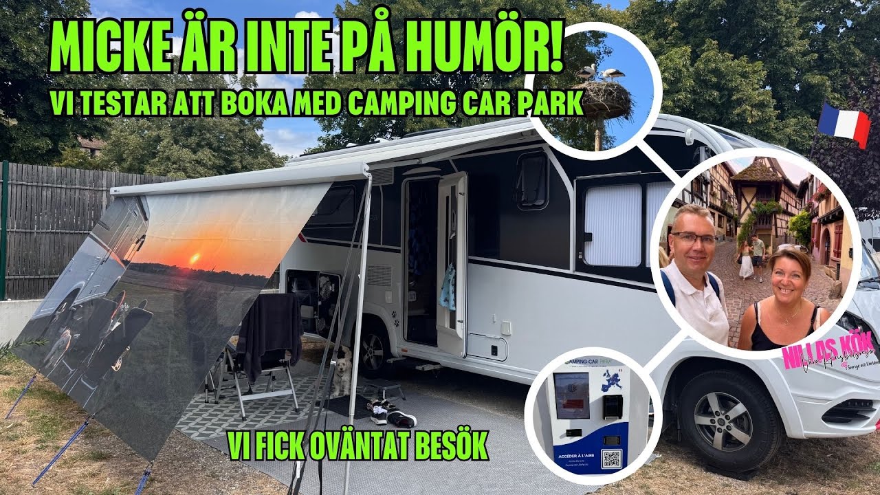 Testar appen Camping-Car Park i Frankrike med husbil och besöker fina byar | varahusbilsresor.se