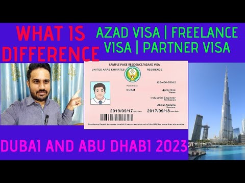 WHAT IS DIFFERENCE AZAD VISA | FREELANCE VISA | PARTNER VISA 2024 ...