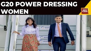 G20 Style Of Akshata Murty And Other Women Guest | Watch screenshot 5