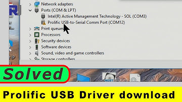 Prolific USB Windows  8.1 and Windows 10  driver issue resolved - RJT643
