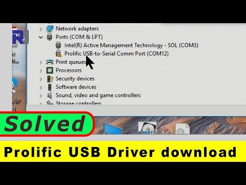 Prolific USB Windows  8.1 and Windows 10  driver issue resolved - Robojax