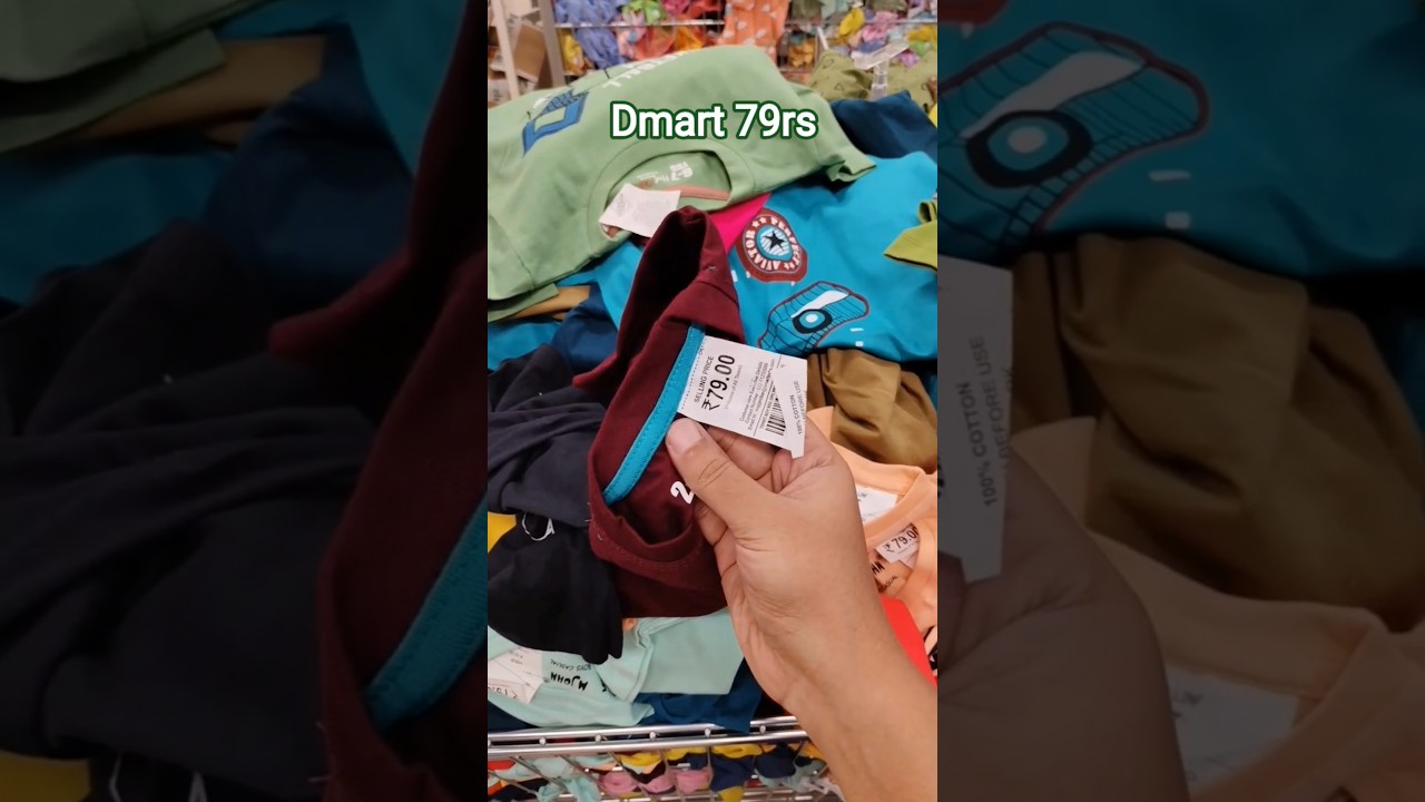 📌Детская футболка Dmart la всего за ₹79 😍 невероятное предложение 🛍️очень стильная и бюджетная ве...