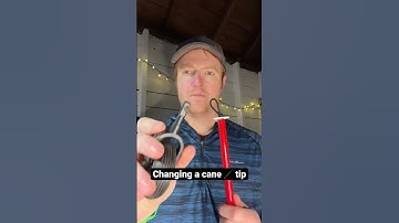 How a Cane 🦯 Tip is Changed #blind #whitecane #howitworks