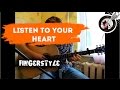 Listen to your heart on guitar | Fingerstyle + урок