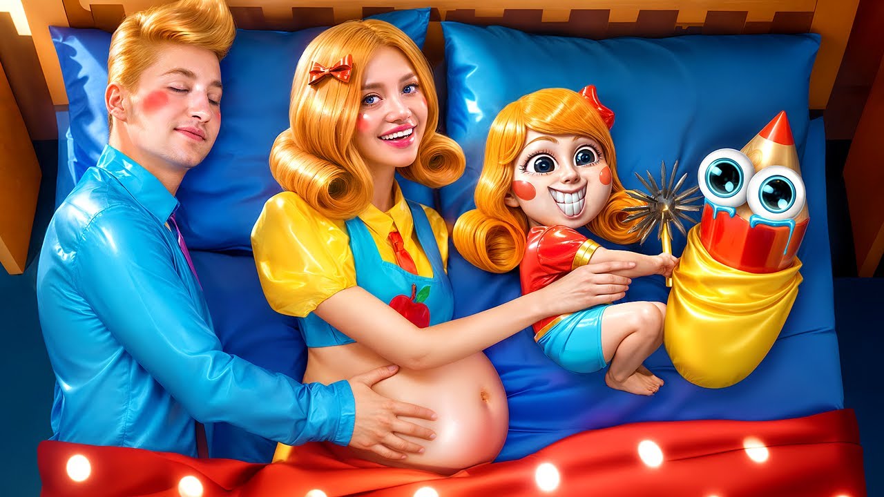 Slečna Delight je těhotná! Slečna Delight a pan Delight mají dítě! Těhotenské tipy od Poppy Playtime