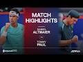 Match highlights Paul vs Altmaier | Bitpanda Hamburg Open