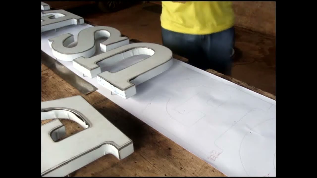 letra caixa Gabarito para colocação.