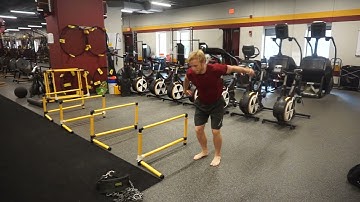 Hurdle Hop Rotational Lateral 180
