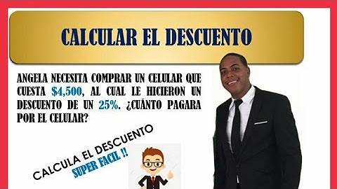 Como Calcular Descuento de un producto.