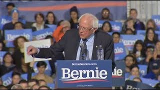 Bernie Sanders held a presidential campaign rally at Navy Pier in Chicago