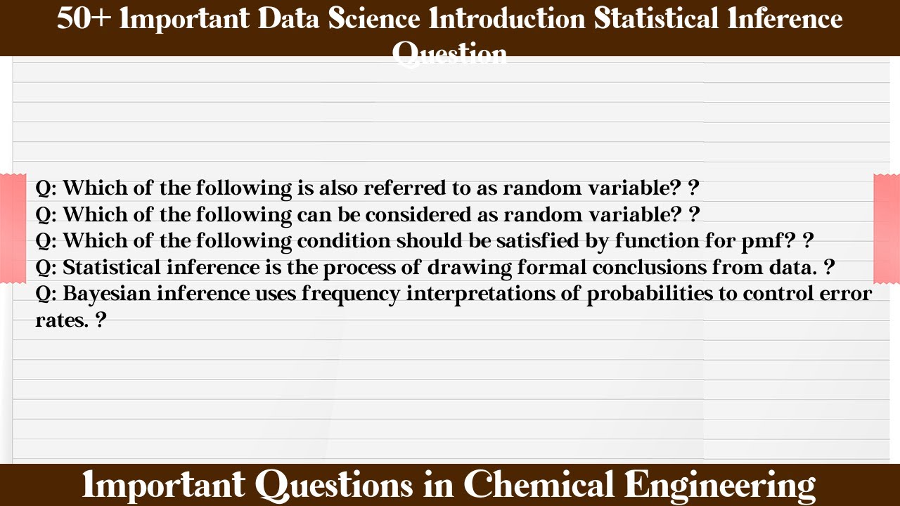Statistical Inference Mcq MCQ Questions Data Science Introduction Statistical Inference with ...