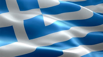 Greek National Flag 3D Waving HD Free | Greek flag Animation, Greek flag flying