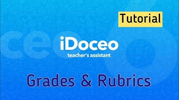 iDoceo 6 Tutorial - Grades & Rubrics